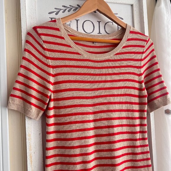 Gap Stripe Short Sleeve Sweater sz Small - Picture 2 of 5